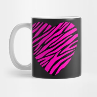 Mcbling Aesthetic Pink Zebra Print Mug